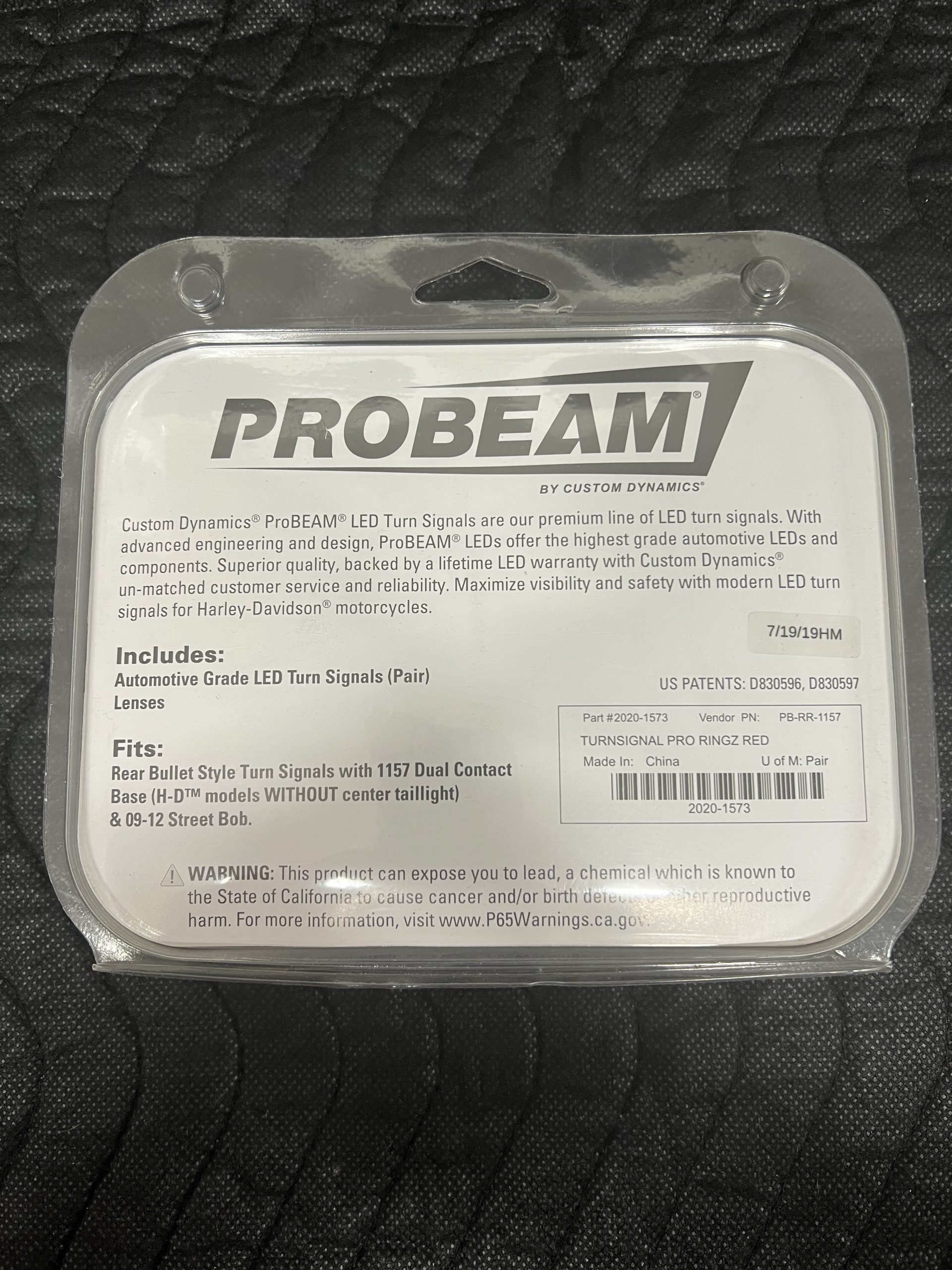 Custom Dynamics ProBEAM Premium LED Turn Signals Red Lens PB